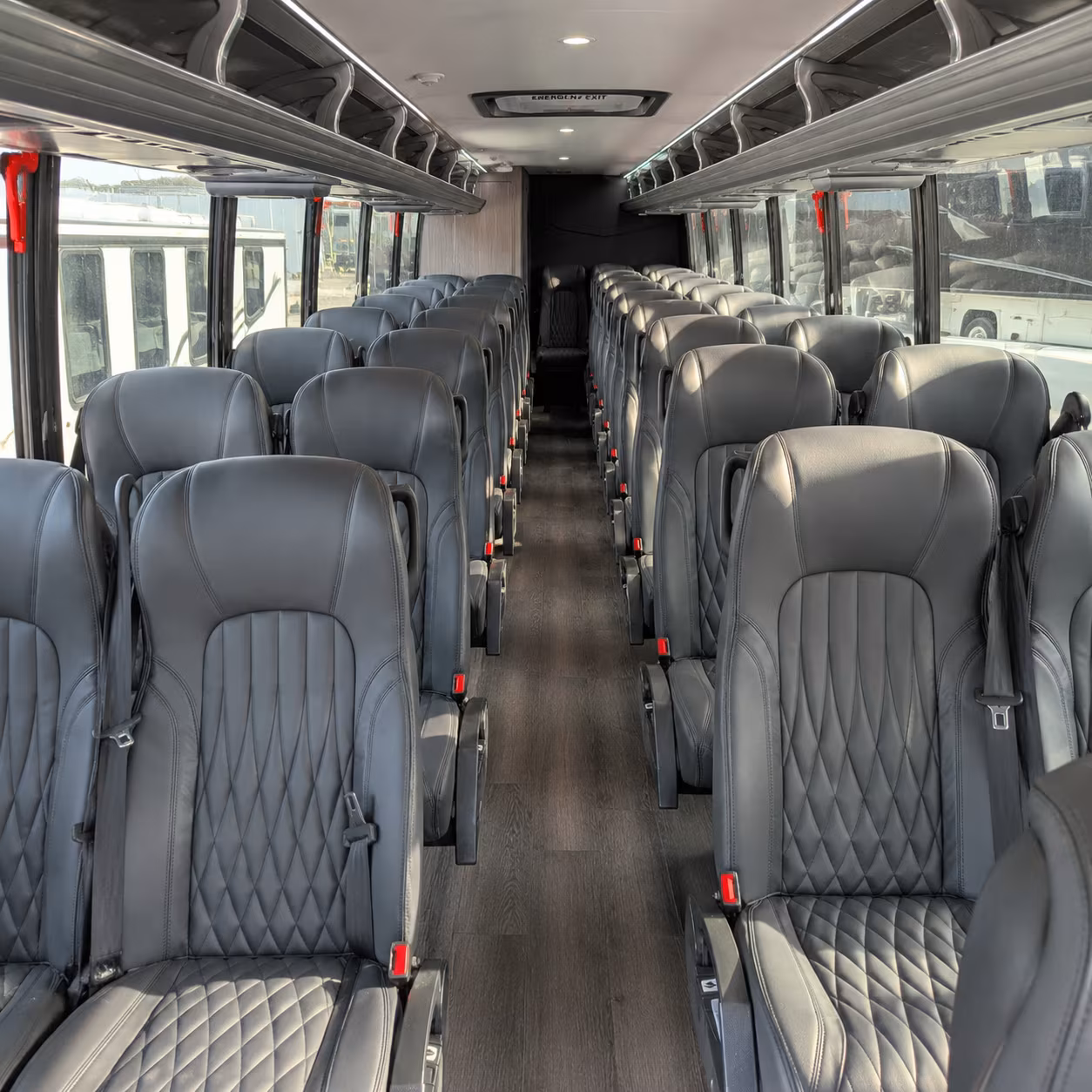 bend 25 passenger minibus interior