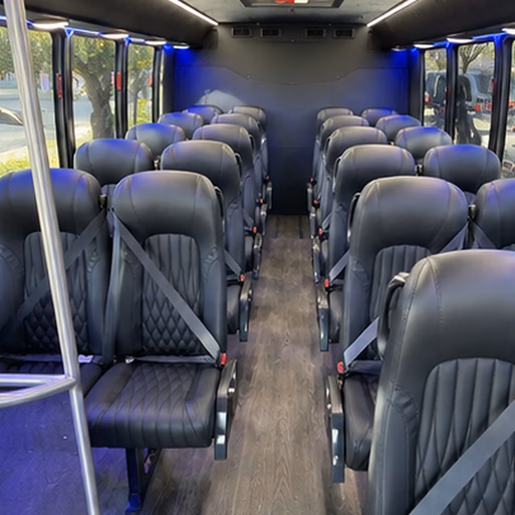 bend 28 passenger minibus inside