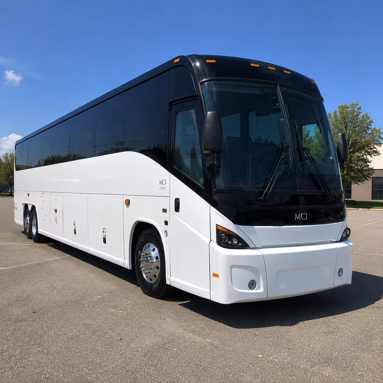 bend 45 passenger charter bus