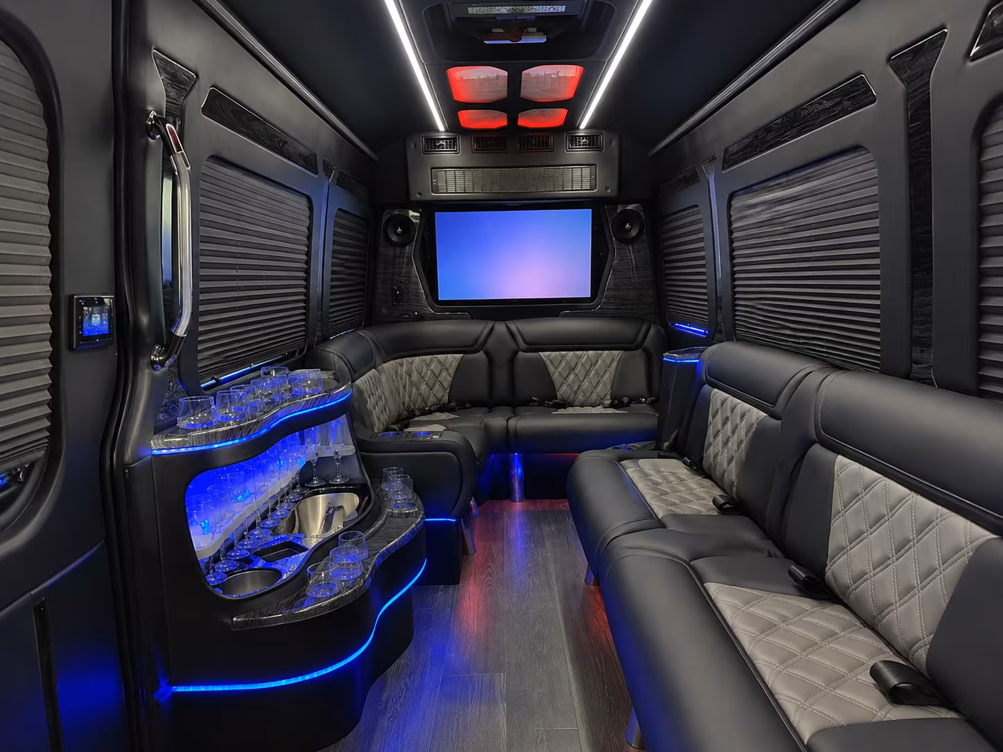 bend corporate transportation onboard seating