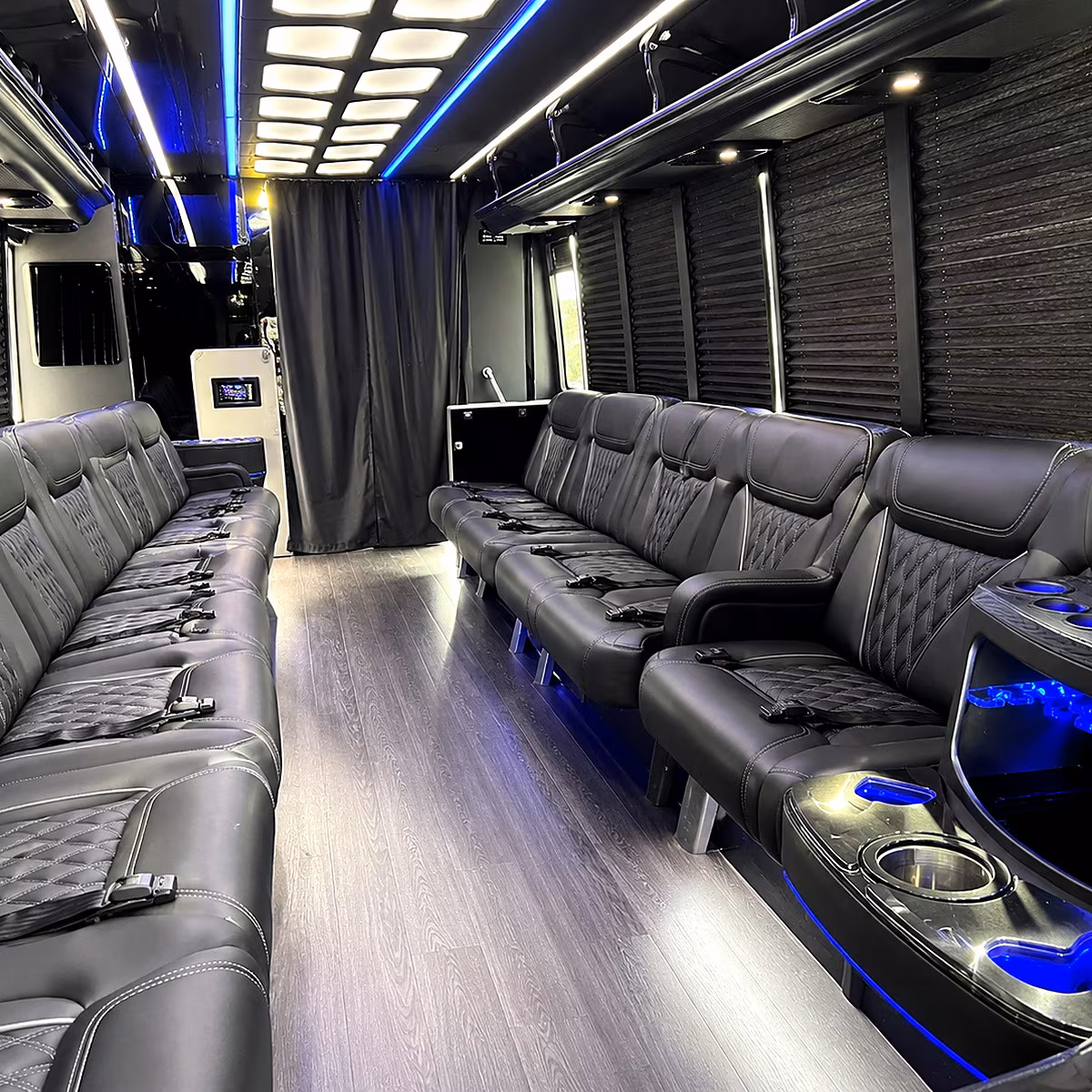 bend party bus inside