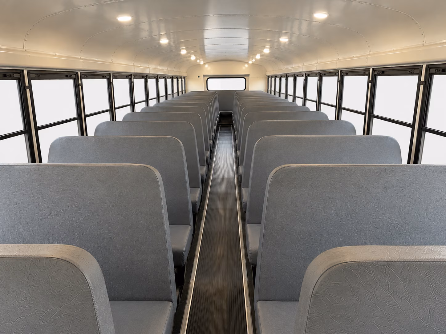bend school bus inside